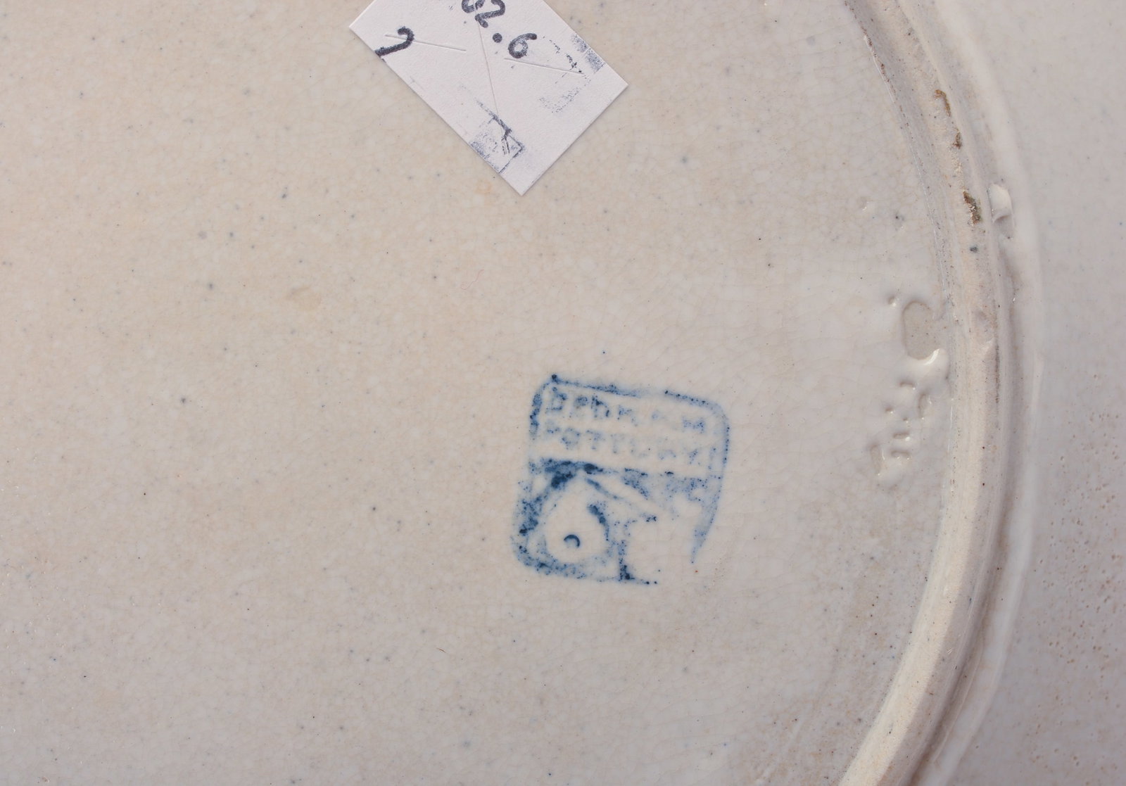 TWO DEDHAM POTTERY RABBIT PATTERN PLATES. - 3