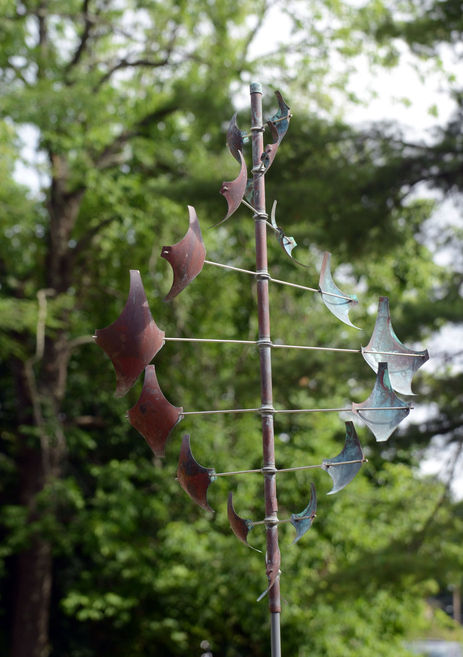 LYMAN WHITAKER COPPER WIND SCULPTURE. (1 of 1)
