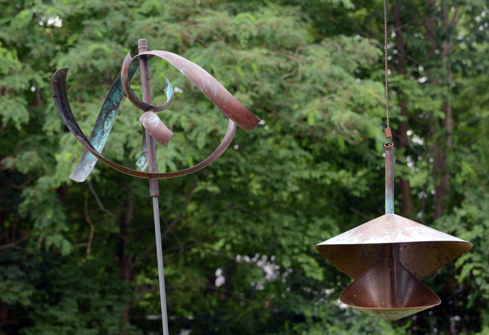 LYMAN WHITAKER COPPER WIND SCULPTURE. (1 of 1)