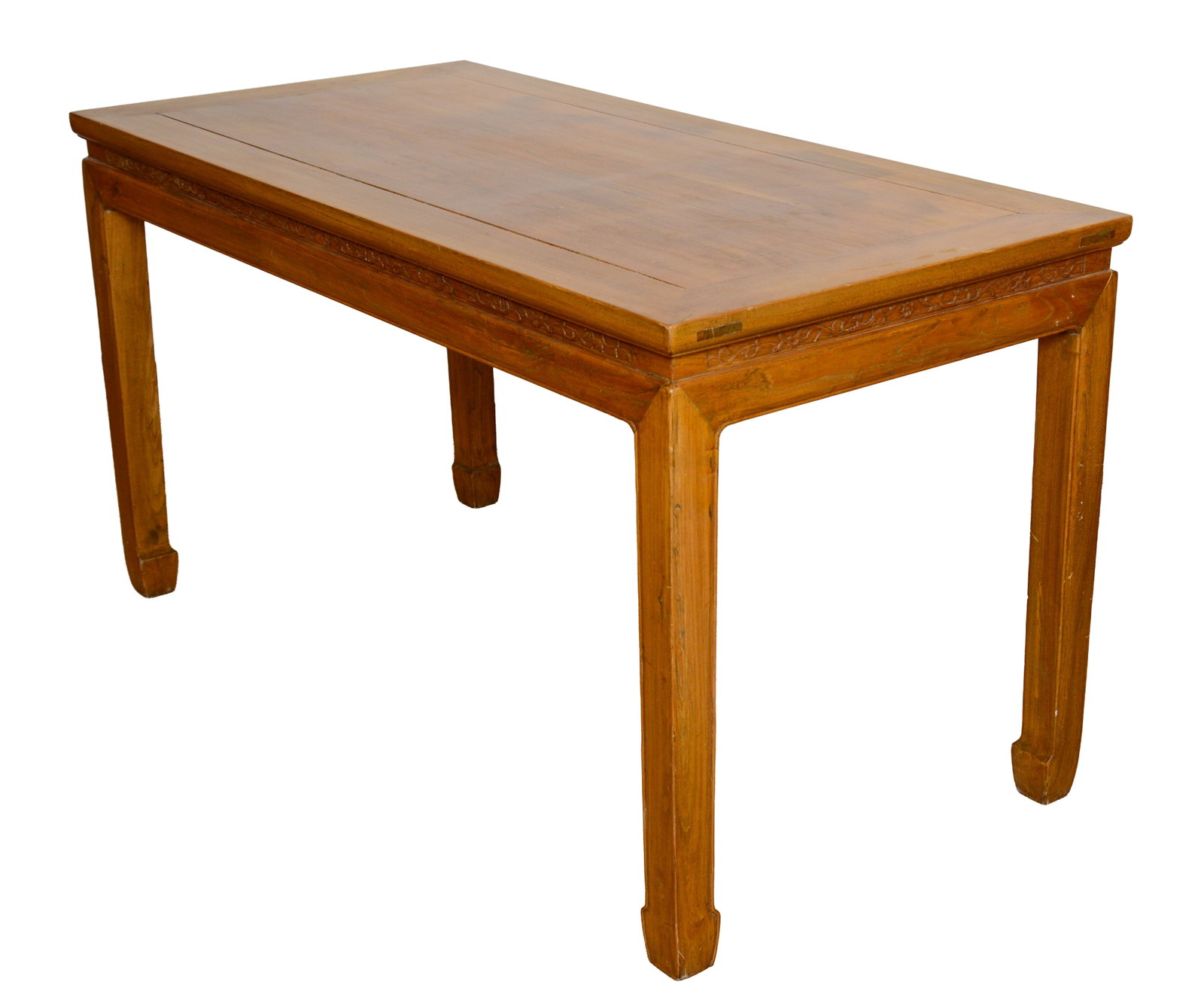 Chinese Carved Hardwood Dining Table. (1 of 2)