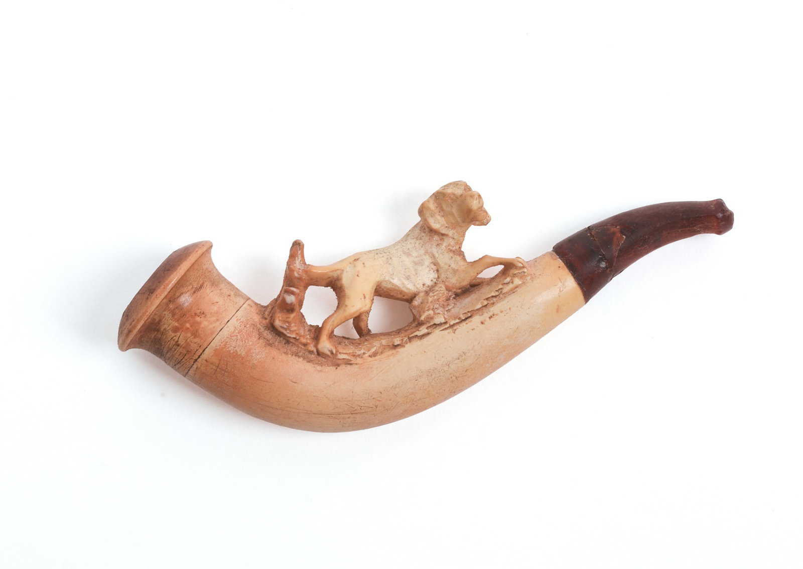 Meerchaum Pipe With Hunting Dog. (1 of 7)