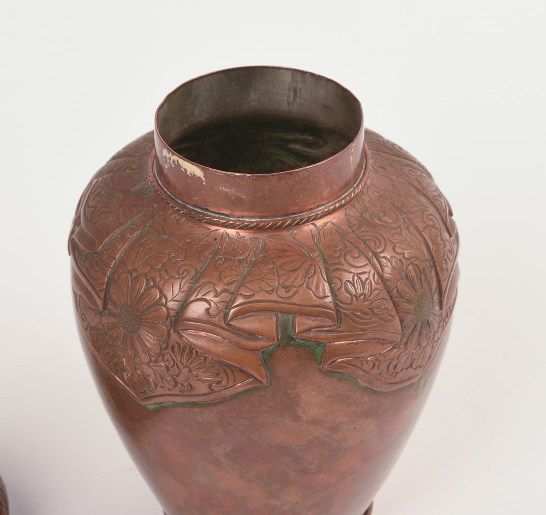 Japanese Copper Tea Caddy. - 4