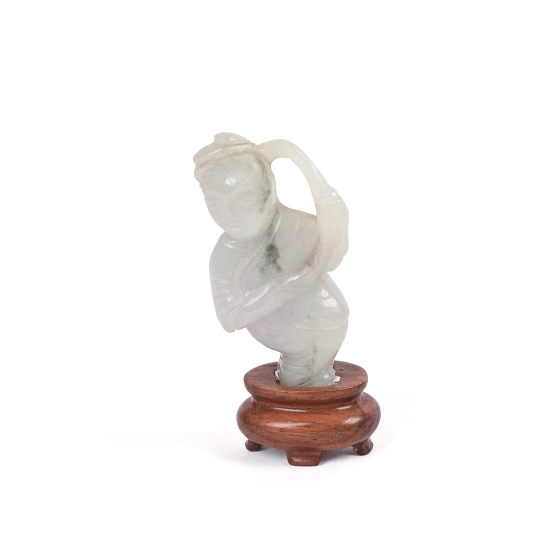 Chinese Carved Jade Figure (1 of 3)