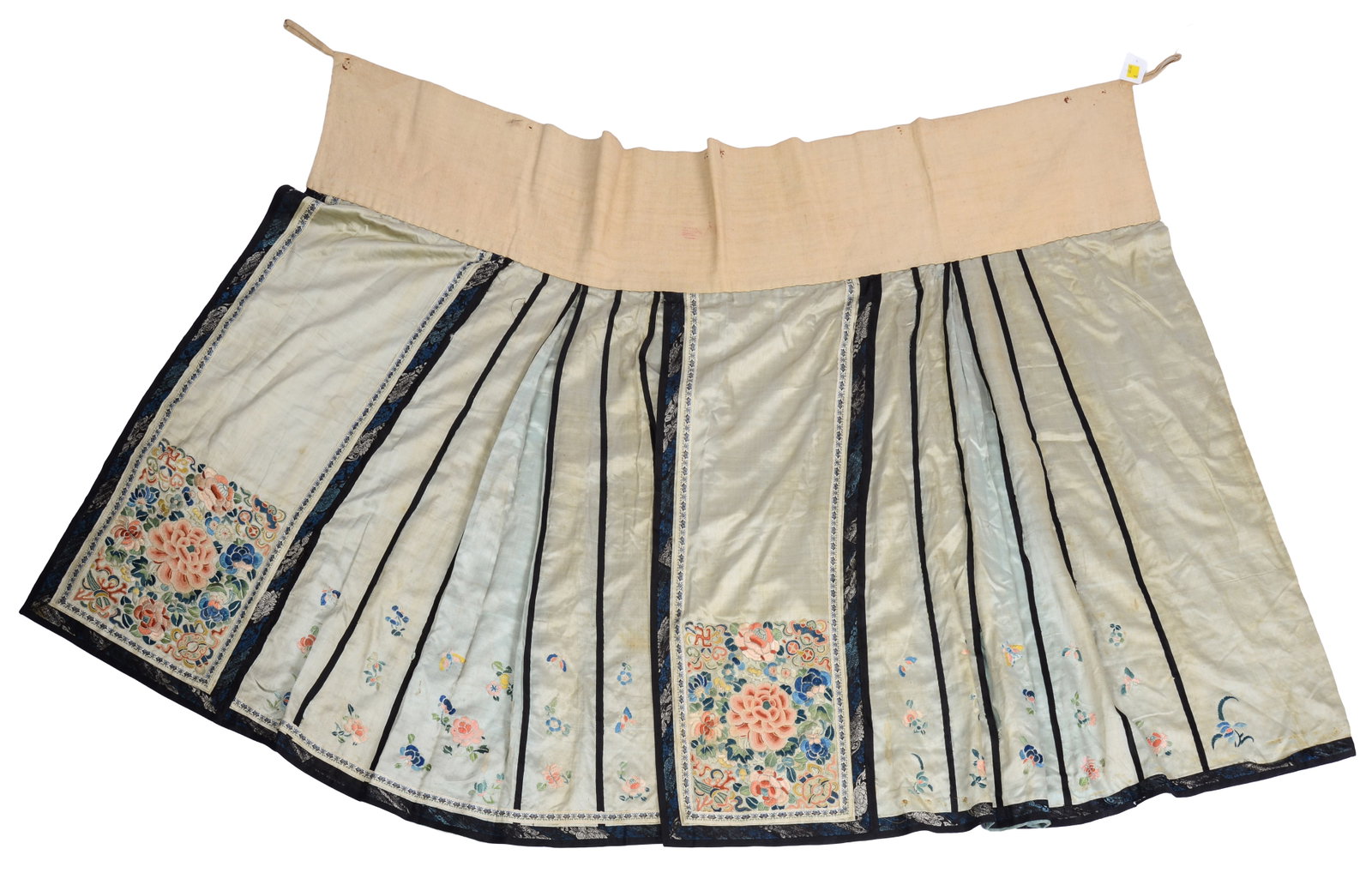 Chinese Embroidered Silk Skirt (1 of 4)