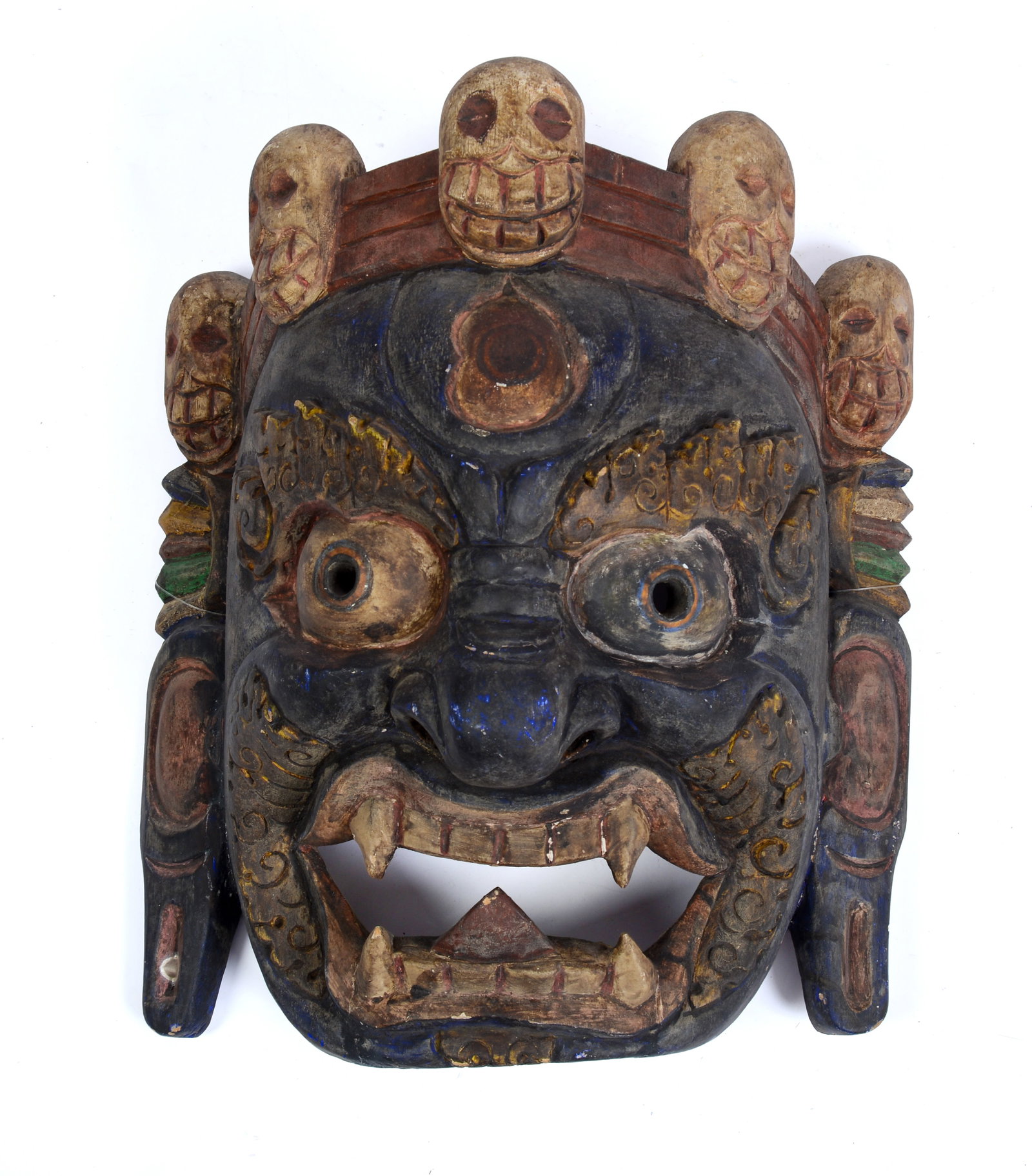 Chinese Carved Wooden Mask (1 of 2)