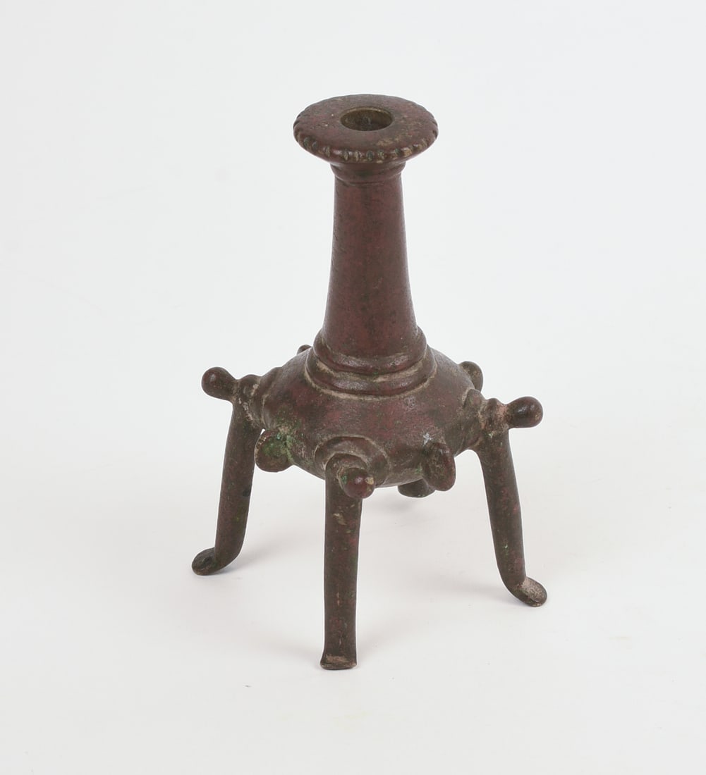 Antique Middle Eastern Bronze Kohl Container - 2