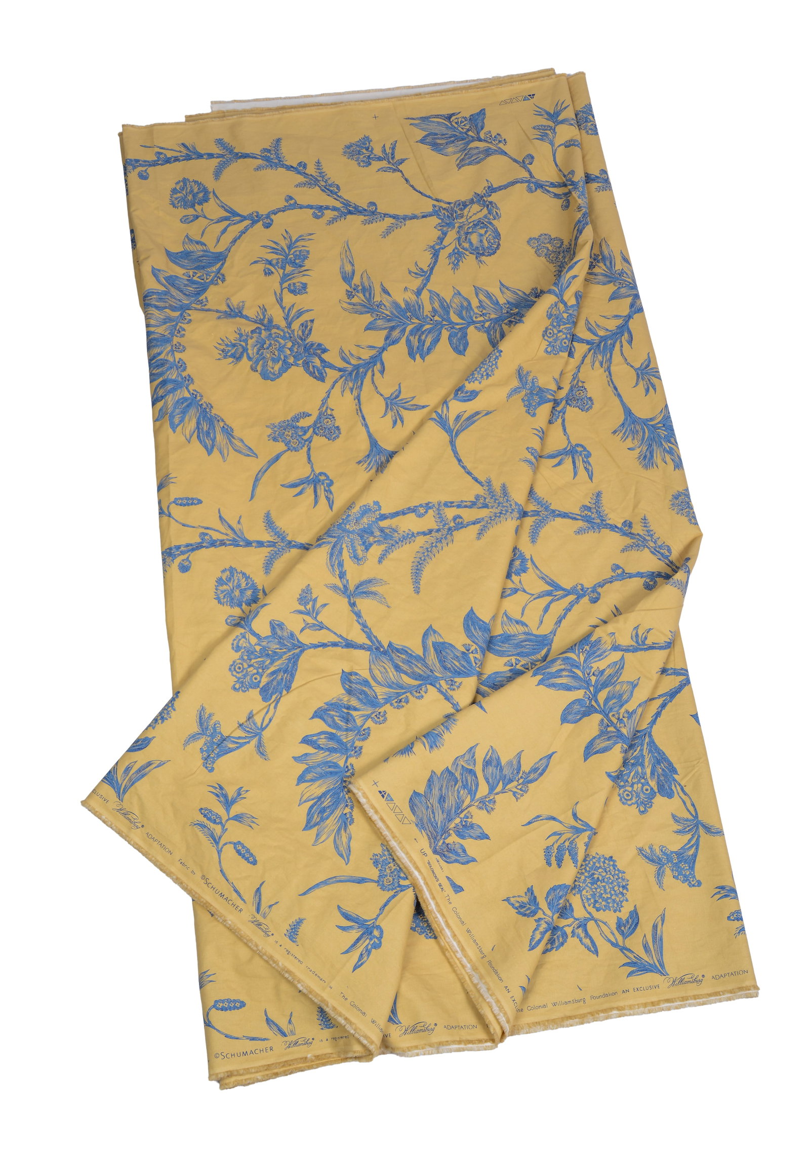 Large Panel of Schumacher Fabric: Approximately 12 yards.
