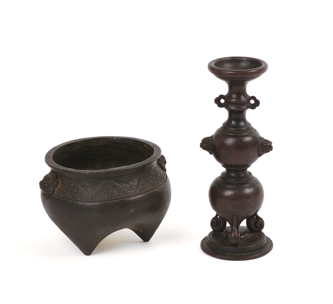 Two Antique Asian Bronze Items (1 of 4)