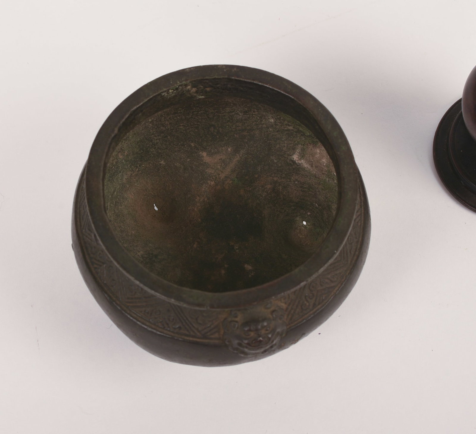 Two Antique Asian Bronze Items - 3