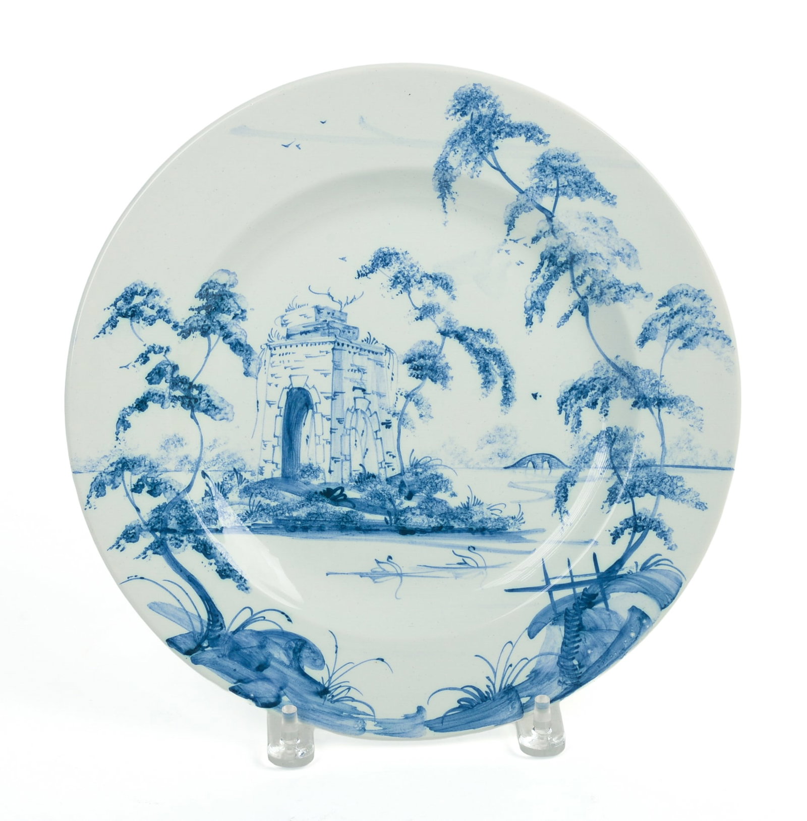 Deborah Sears Isis Ceramics Plate.: Diameter 11.5 inches.