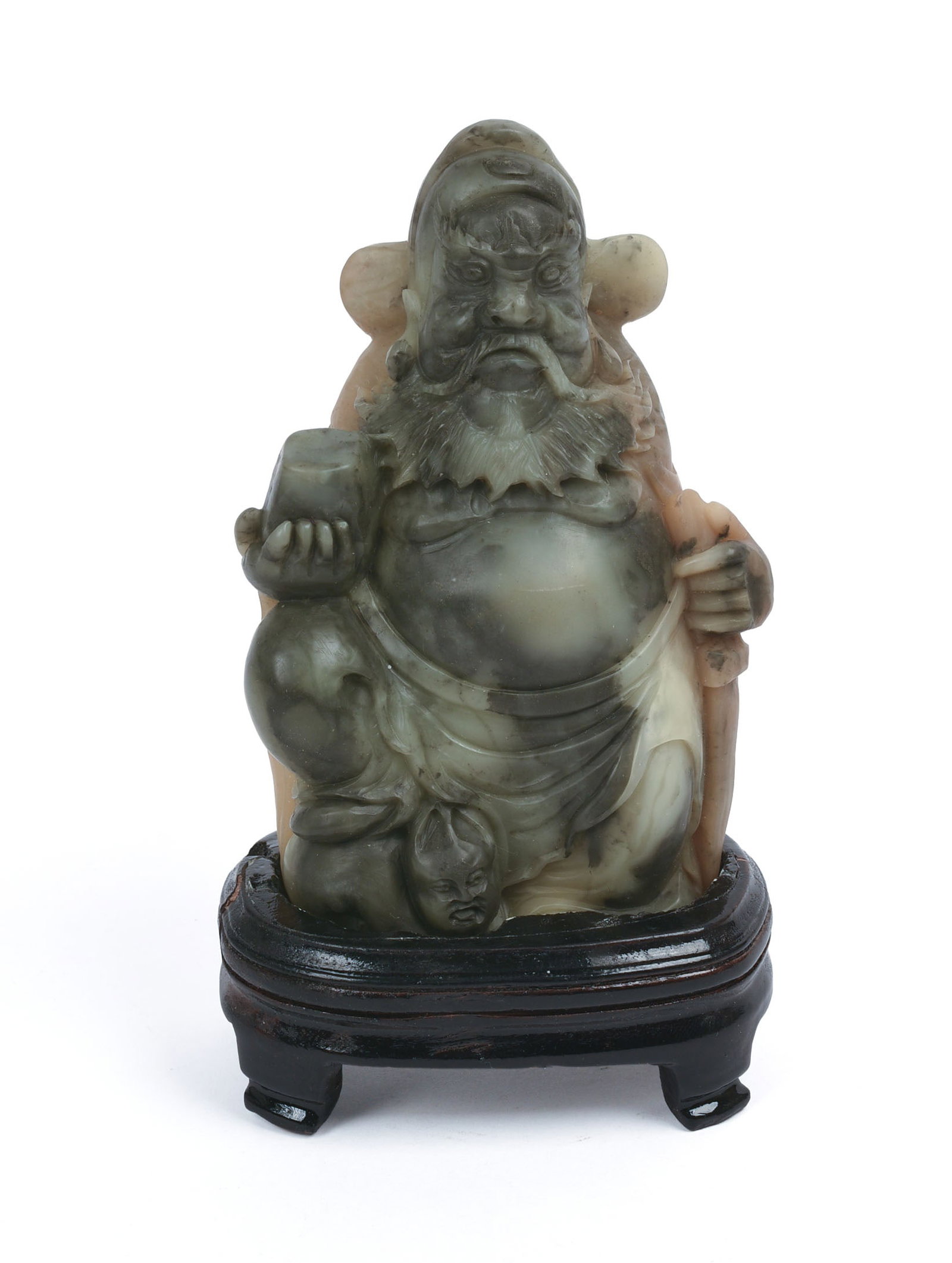 Carved Hardstone FIgure of a Scholar. (1 of 10)