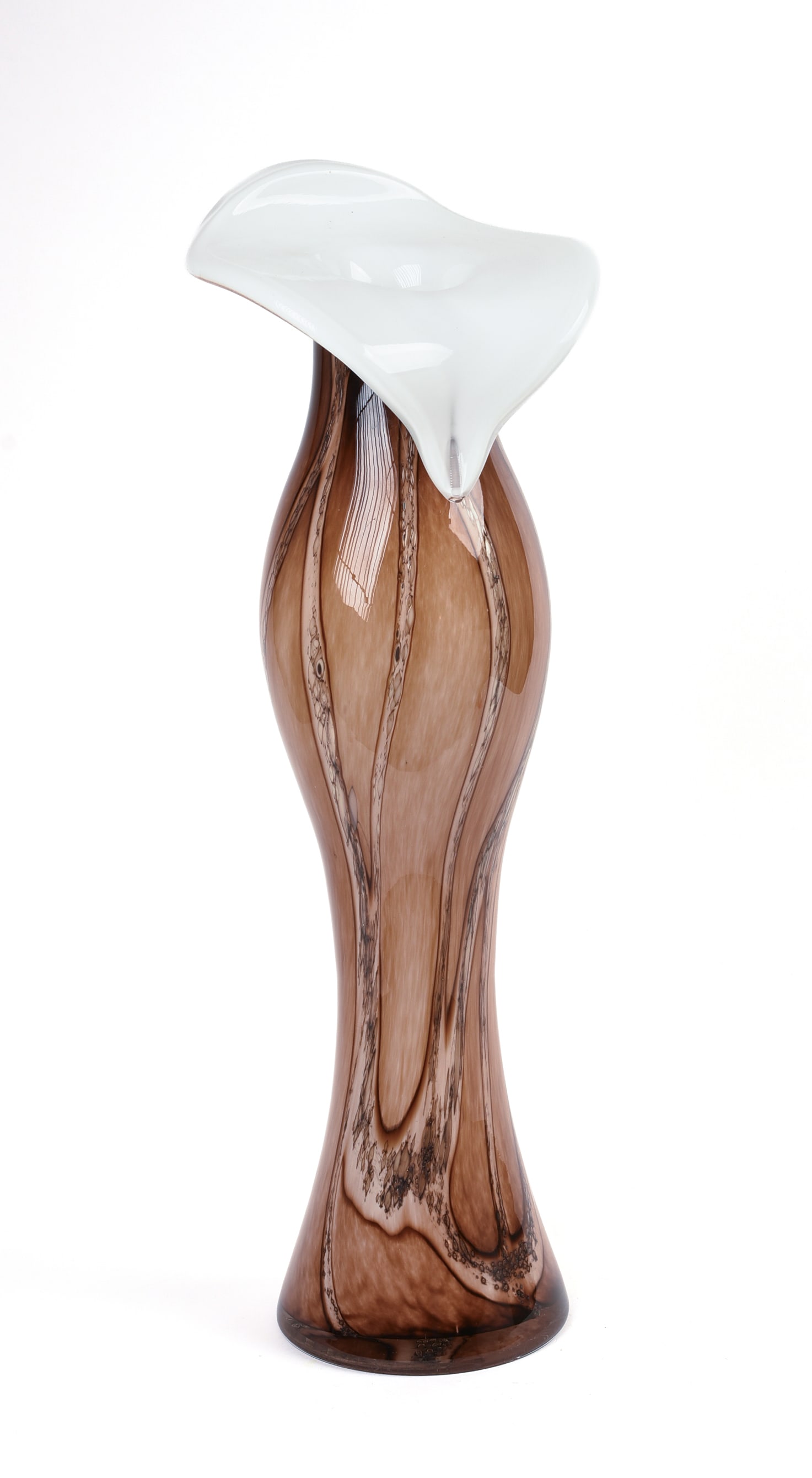 Large Murano Glass Vase.: Height 23 inches.