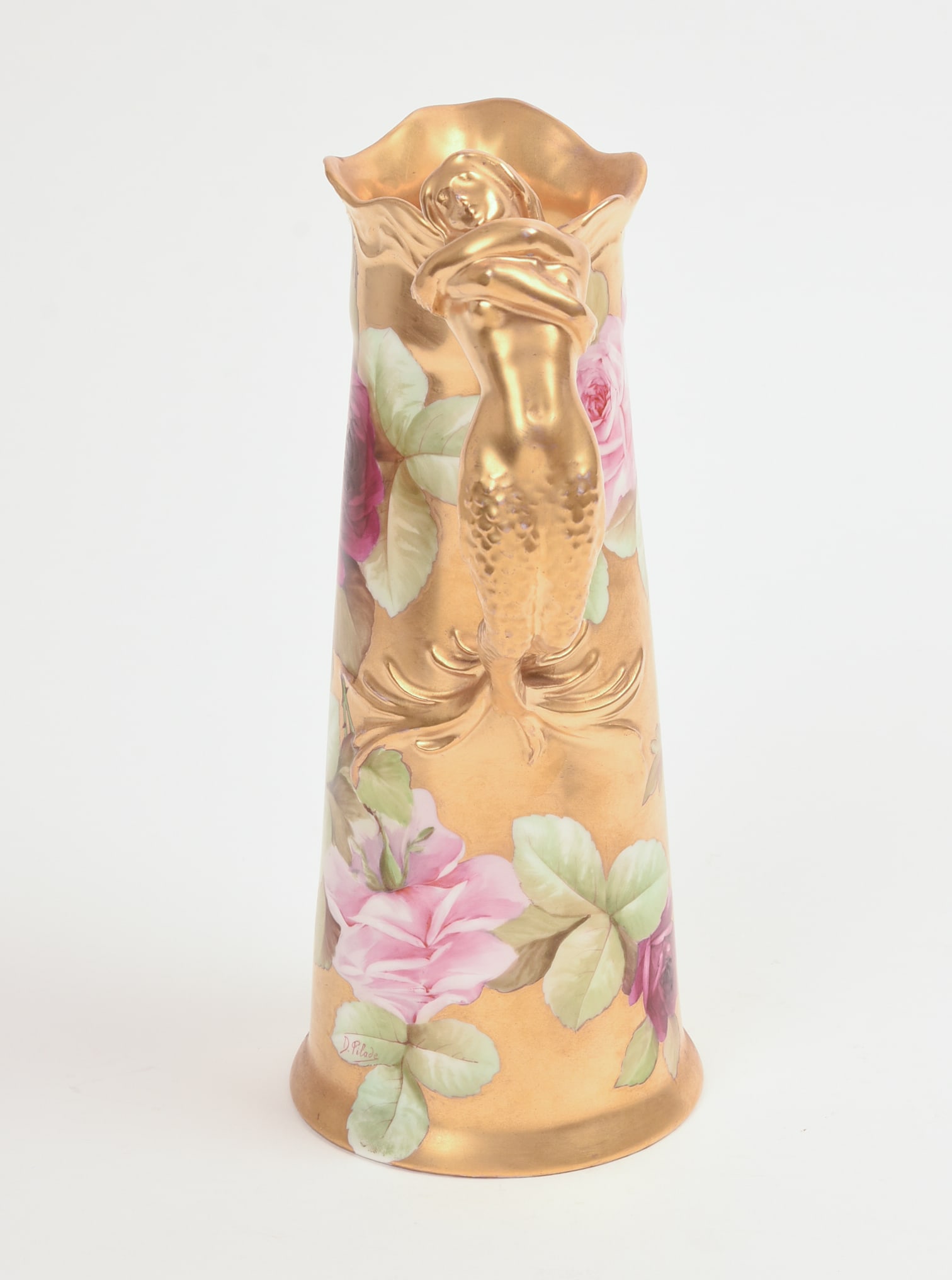 Ginori Pitcher With Figural Handle. - 3