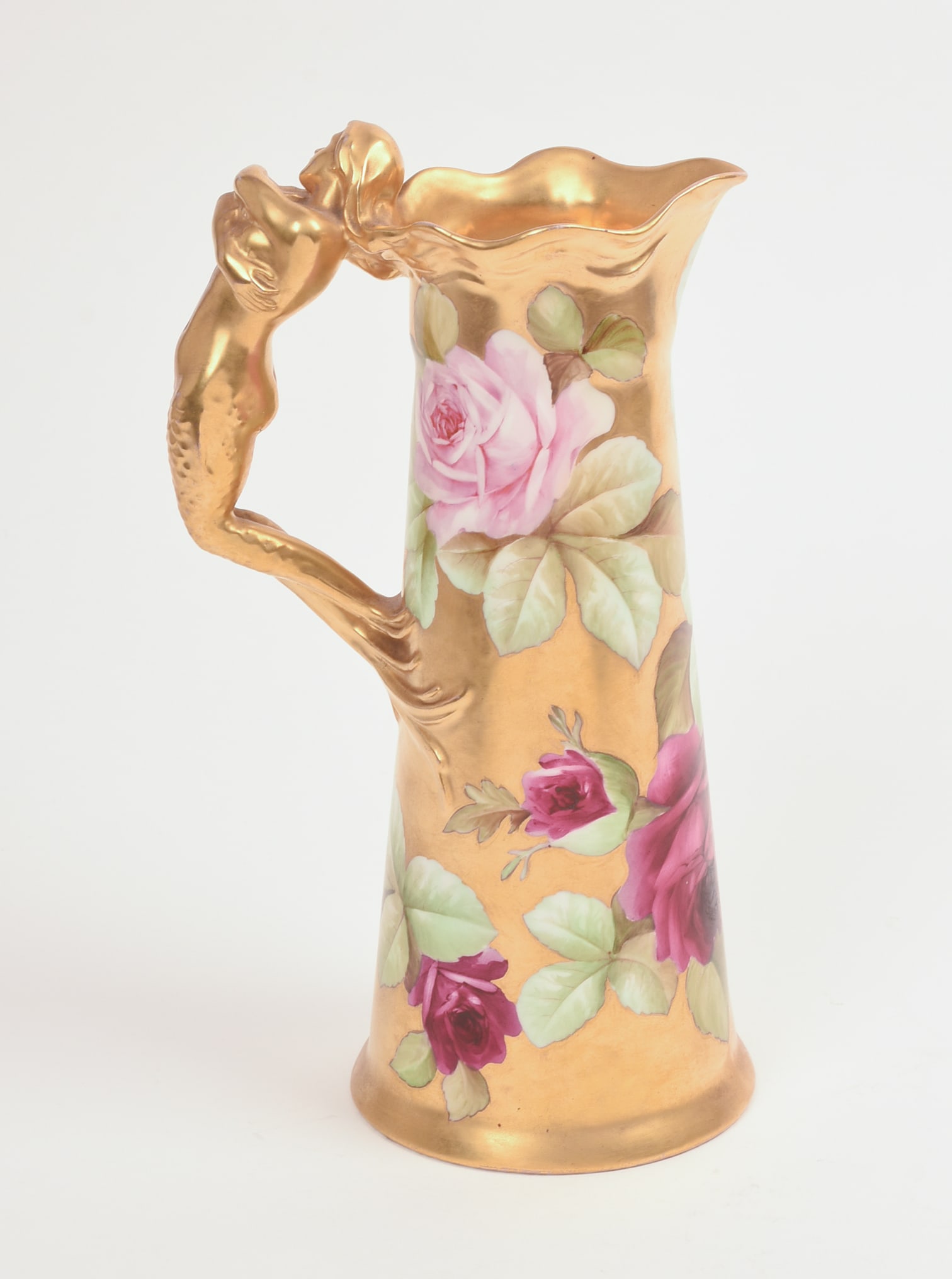 Ginori Pitcher With Figural Handle. - 4