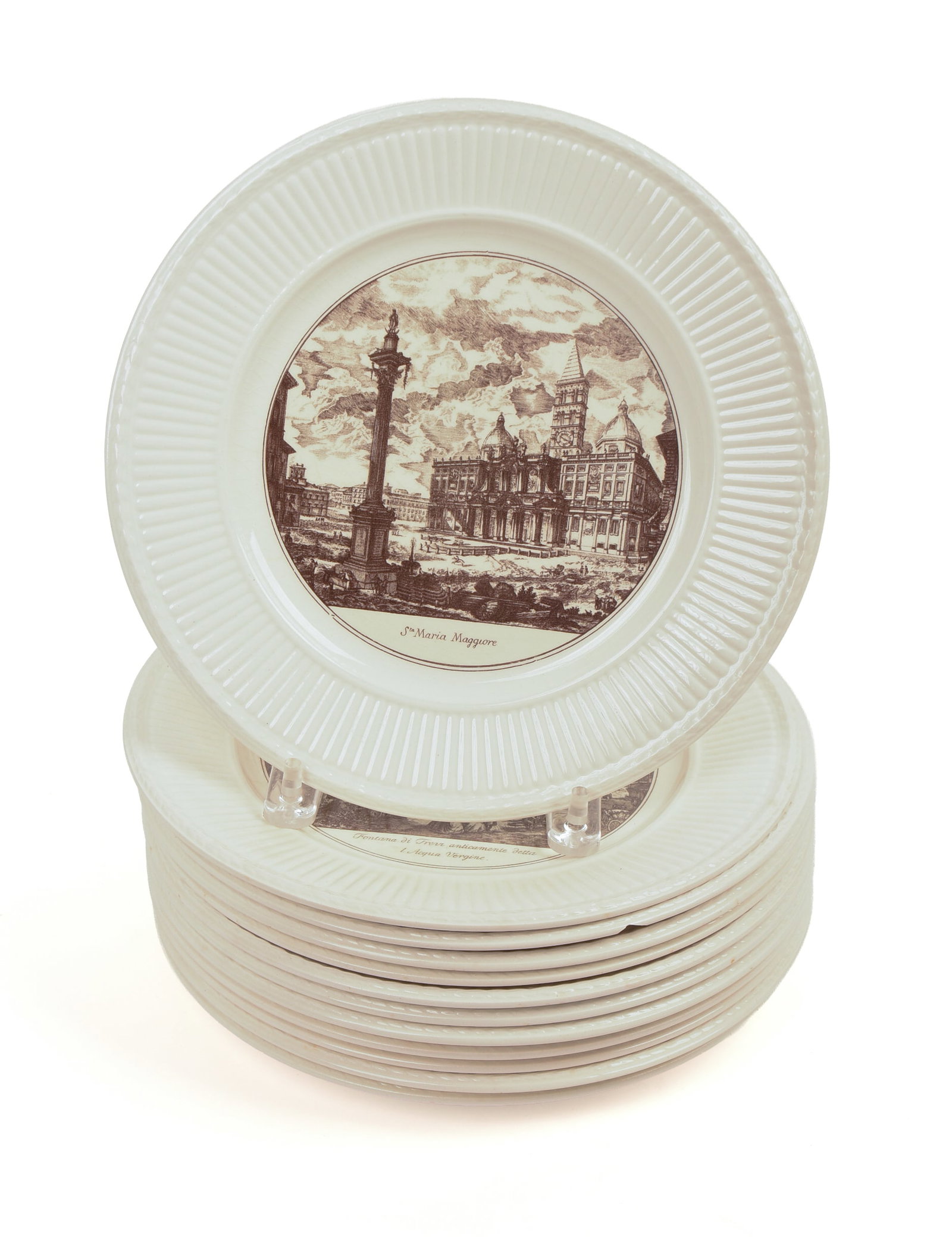 Twelve Wedgwood Piranesi Plates. (1 of 8)