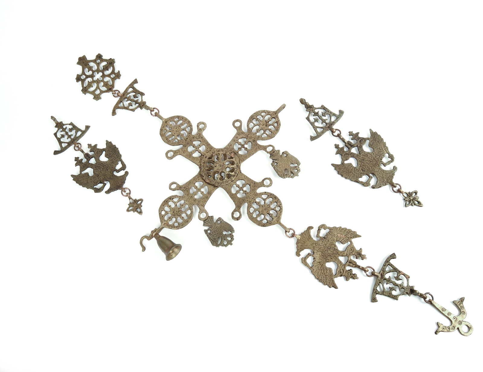 Three Greek Brass Hanging Pendants. (1 of 2)