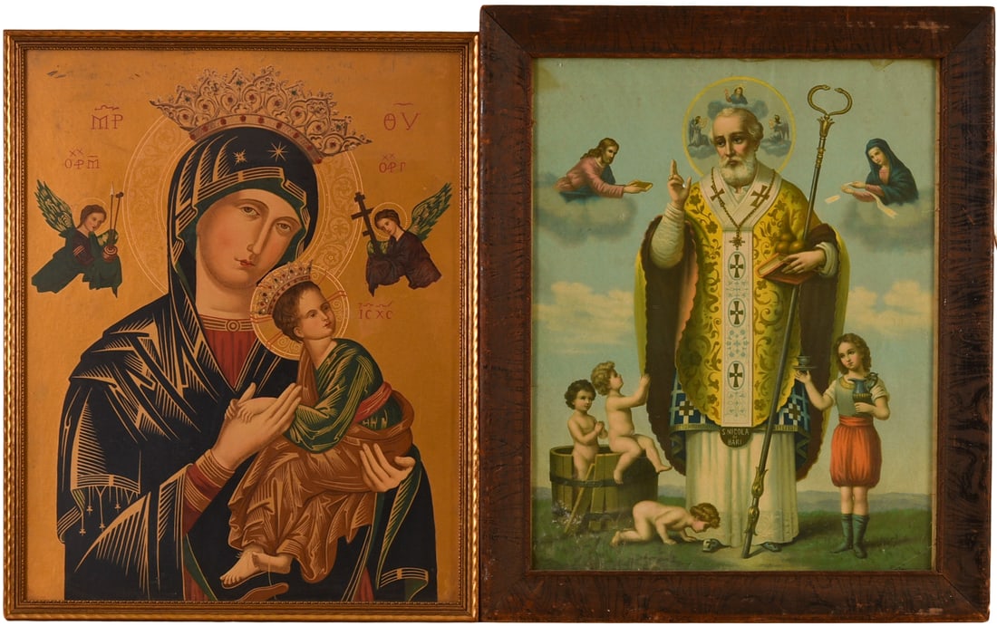 Two Greek Religious Prints. (1 of 2)