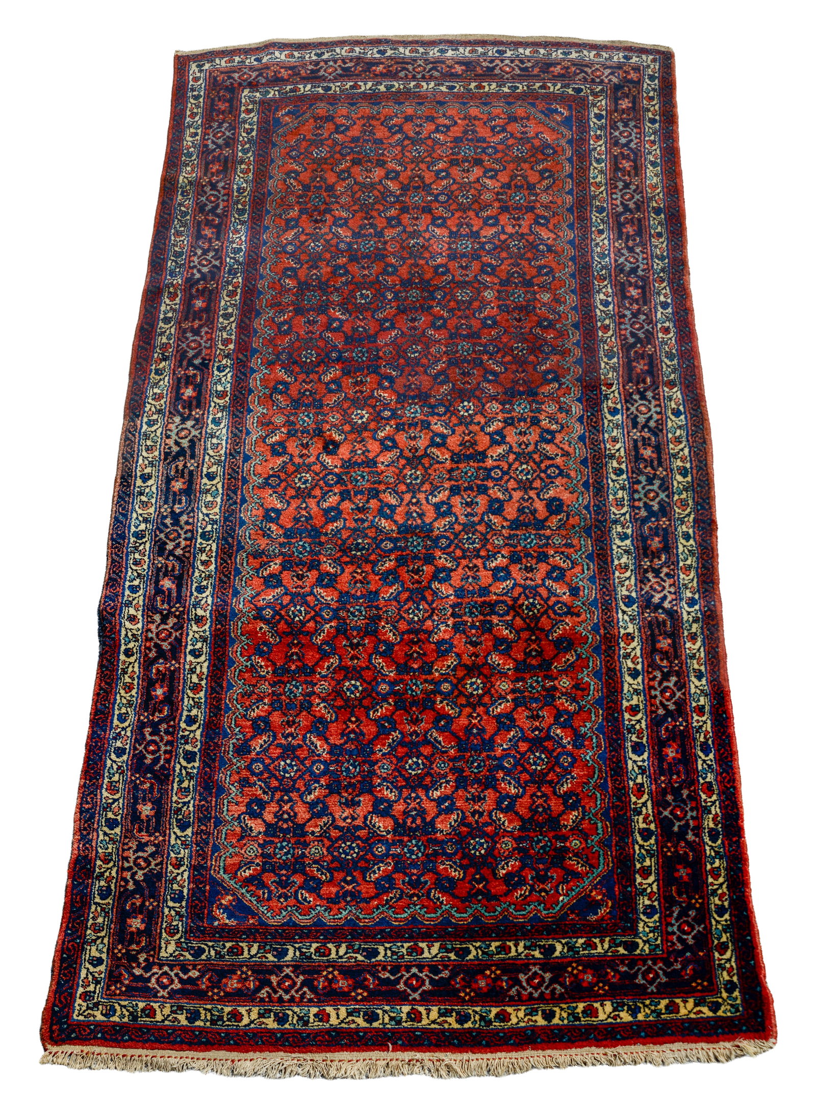 Handwoven Oriental Carpet.: 10 feet by 5 feet. Good condition.