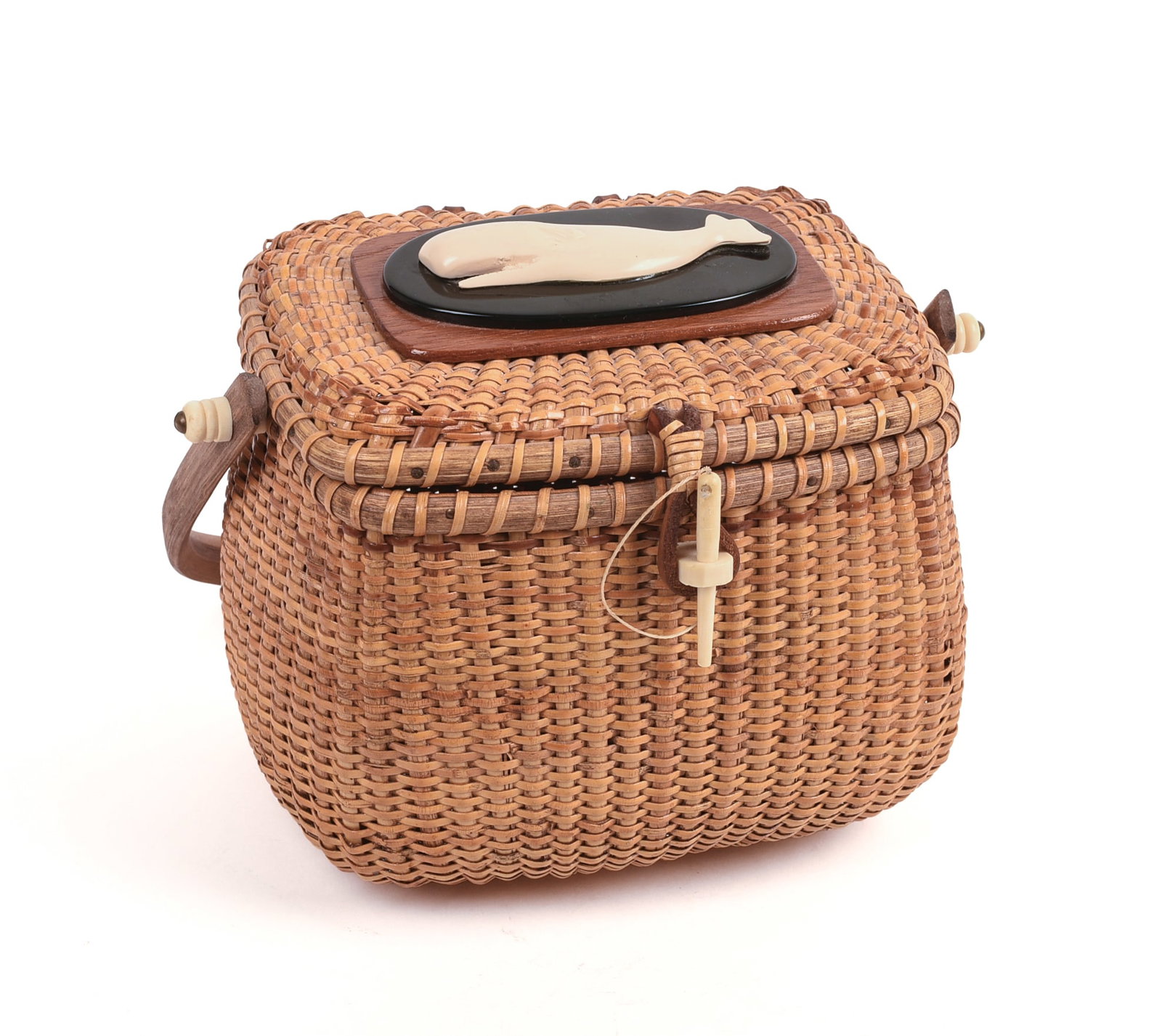 Nantucket Maid Basket.: Height 7.5 inches, dated 1994
