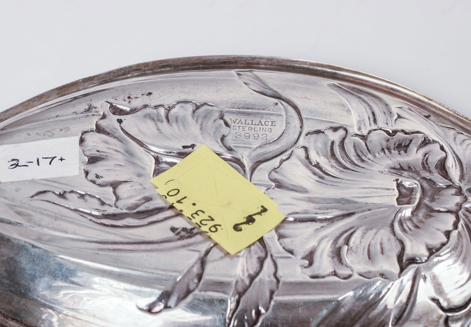 Two Art Nouvea Sterling Silver Trays. - 3