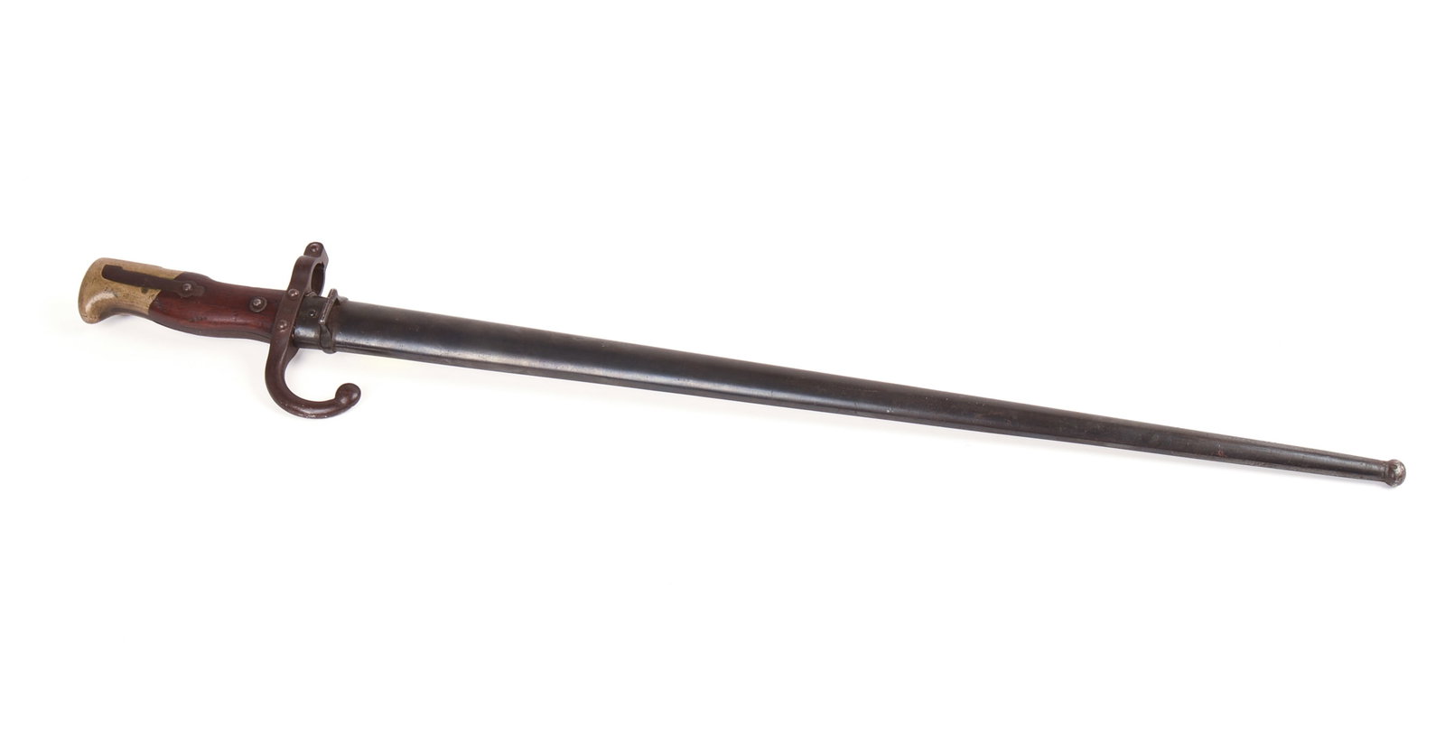 French Model 1883 Gras Rifle Bayonet.: Length 26 inches. With scabbard.