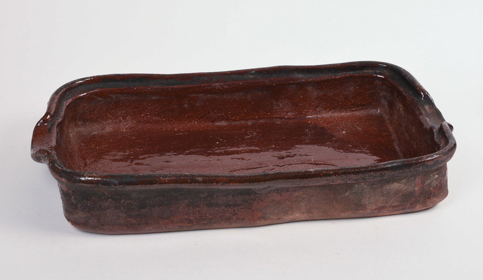 French Porcelain Baking Pan.: 18.5 x 10 x 2.5 inches.