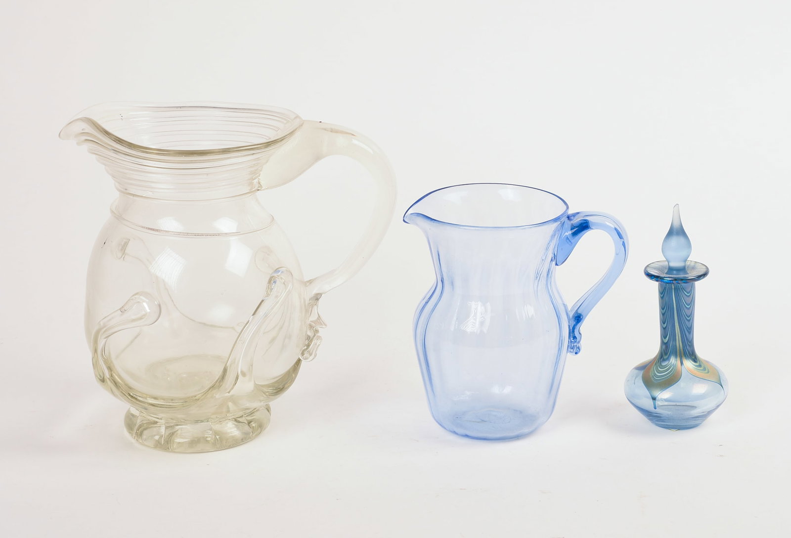 Three Blown Glass Pieces. (1 of 9)