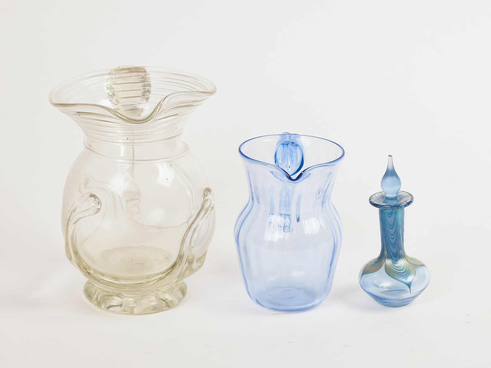 Three Blown Glass Pieces. - 3