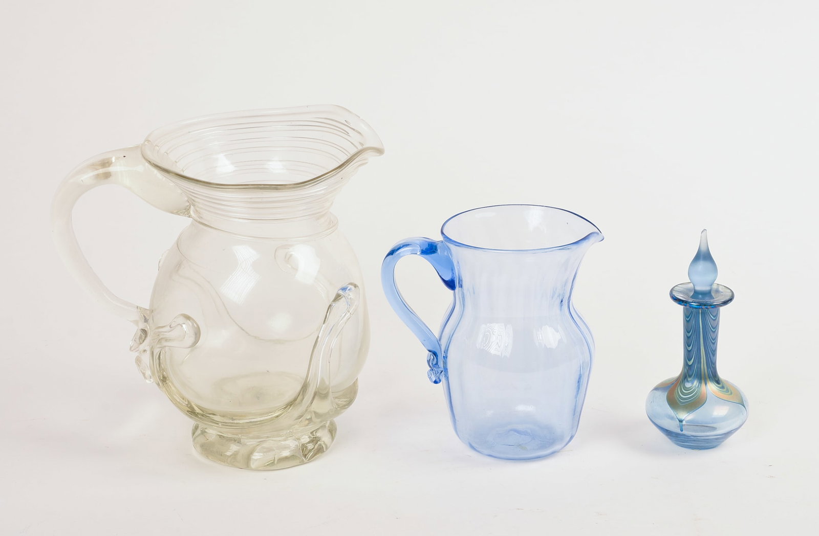 Three Blown Glass Pieces. - 5