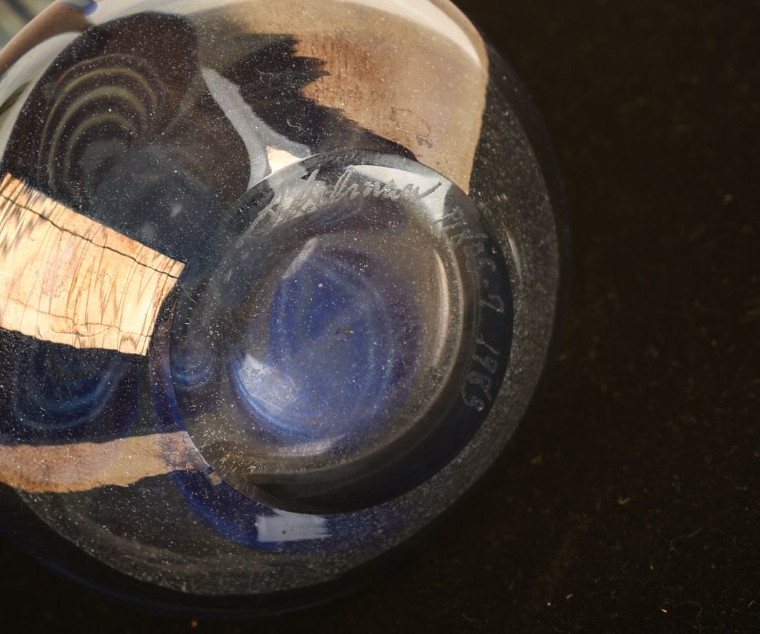 Three Blown Glass Pieces. - 9