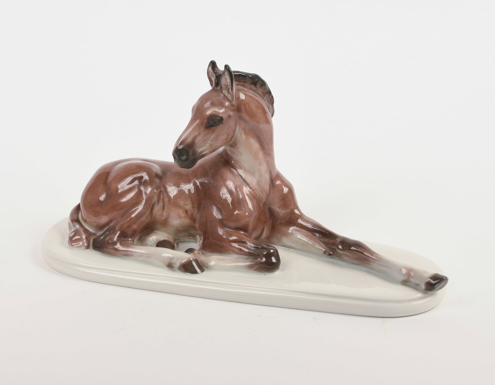Albert Hussman For Rosenthal Reclining Foal Figurine.: Length 12 inches.