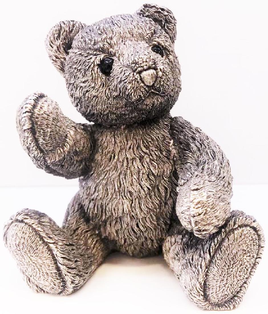 Â Sterling Silver Teddy Bear Sculpture By Country (1 of 3)