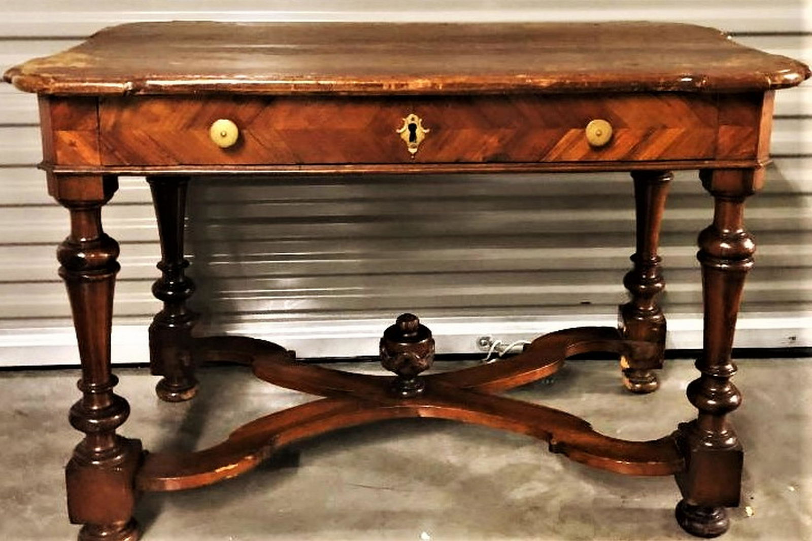 19th Century French Louis XIII Style Walnut Table (1 of 4)