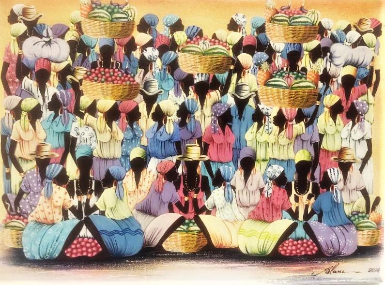 Haitian Painting by Master Jean Claude Blanc (1 of 3)
