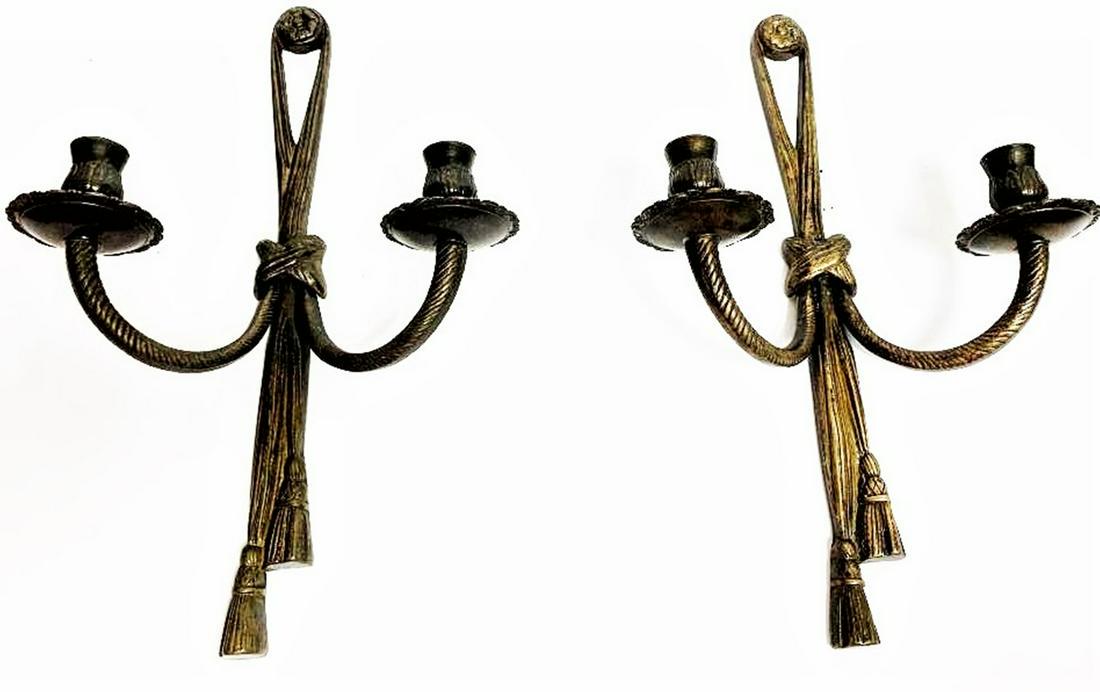 Pair Antique Bronze Louis XVI Style (1 of 4)