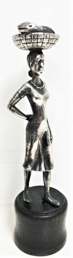 Rare antique Solid sterling silver woman figure (1 of 8)