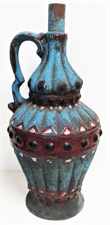 vintage ceramic glazed pitcher Signed (1 of 4)