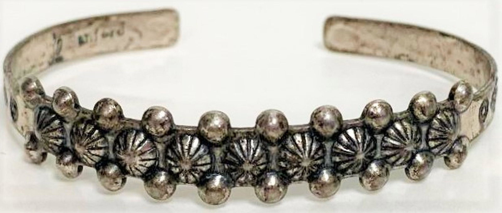 Sterling Silver Native American Cuff, Vintage Sanford (1 of 2)