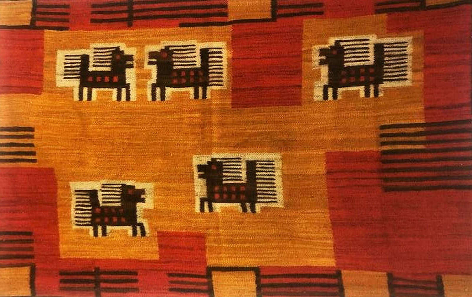 VINTAGE CHIMAYO RUG OR BLANKET (1 of 5)