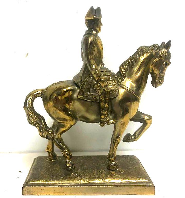 VINTAGE STADDEN NAPOLEON ON HORSE Bronze FIGURINE (1 of 10)