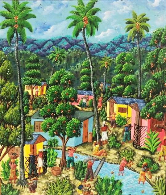 J.B. Gaston Signed Painting, oil on canvas: J.B. Gaston Signed Painting, oil on canvas measures H:23" W:20"