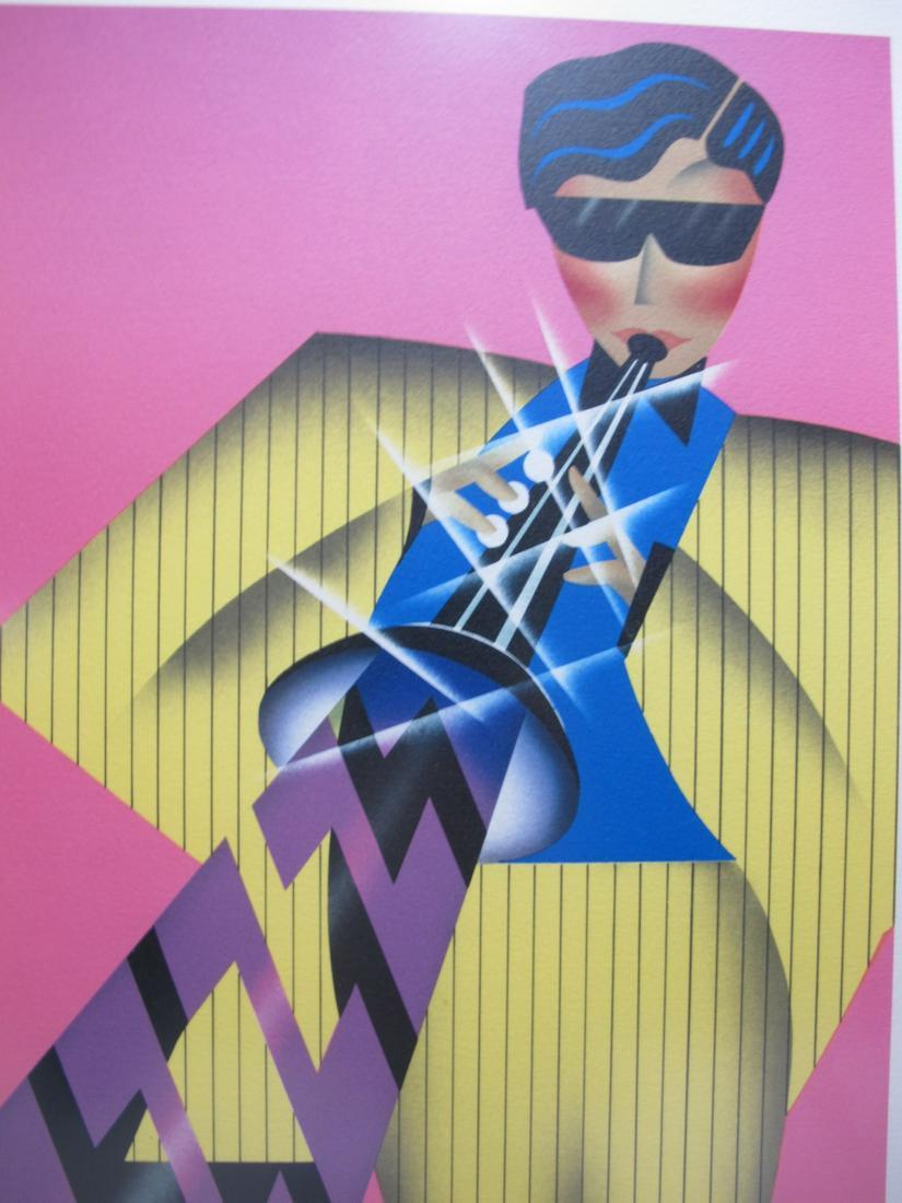 Robin MORRIS (1953) litograph, Ã¢â‚¬Å“ Calypso Ã¢â‚¬Å“.: Robin MORRIS (1953) litograph, Ã¢€Å“ Calypso Ã¢€Å“. Number: 136/350. 22 5/8 in H x 18 5/8 in W frame included, 15 1/4 in H x 11 in W without frame