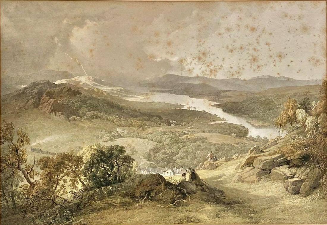 James Baker Pyne was active/lived in United Kingdom,: James Baker Pyne (1800-1870) (after), aNTIQUE (lithographer),MEASURES 18X24 INCHES