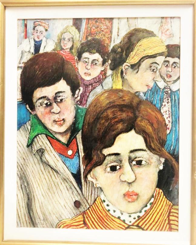 David Azuz (Born 1942)Oil on Canvas: David Azuz (Born 1942) oil on canvas measures 25x19 inches