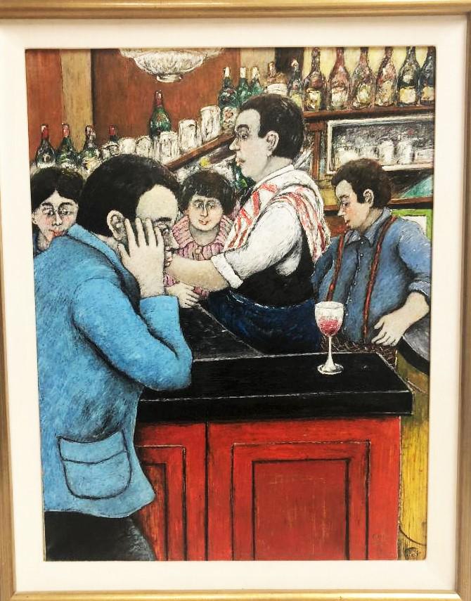 David Azuz (Born 1942) Oil on Canvas: David Azuz (Born 1942) oil on canvas measures 25x19 inches