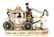 VINTAGE PORCELAIN HORSE DRAWN CARRIAGE - 2