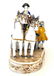 VINTAGE PORCELAIN HORSE DRAWN CARRIAGE - 3