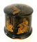 Antique two chinosiere wooden lacquer paper mache box - 5