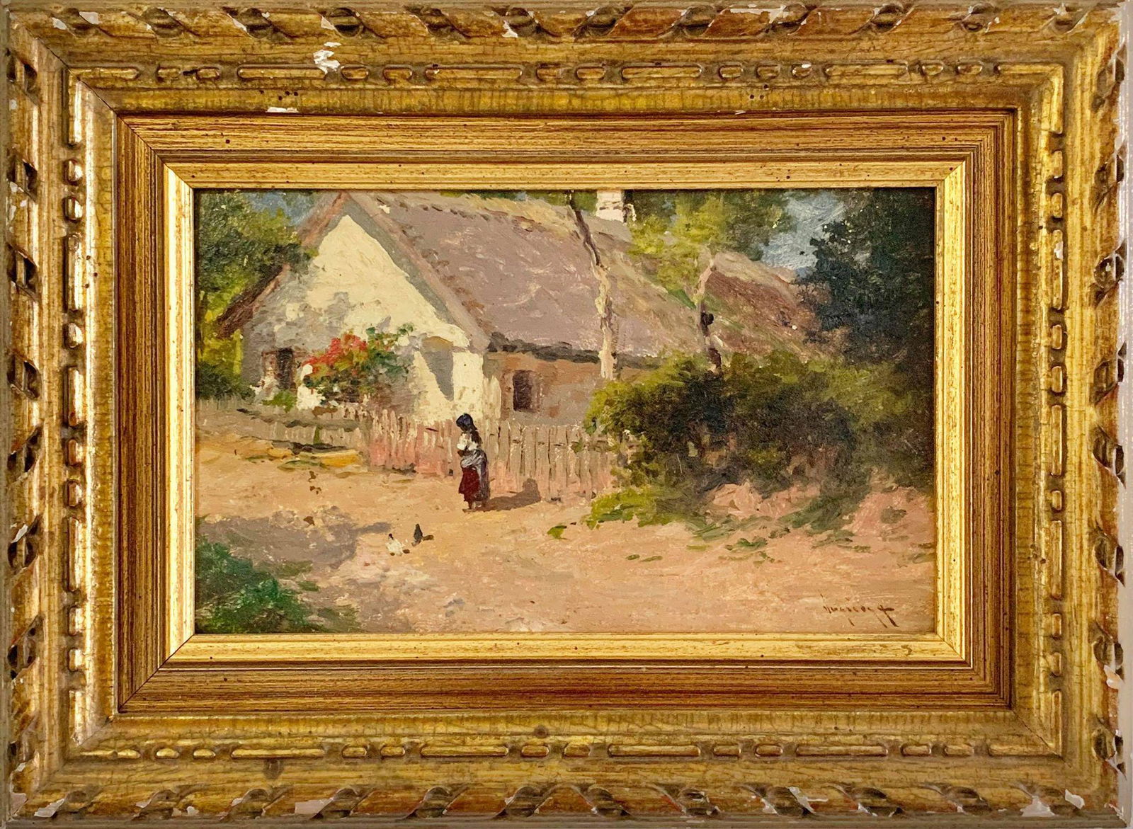 Laszlo Neogrady was active/lived in Hungary. (1896 -: Laszlo Neogrady was active/lived in Hungary. (1896 - 1962) oil on wood signed measures 7.5 x 11.5 inches