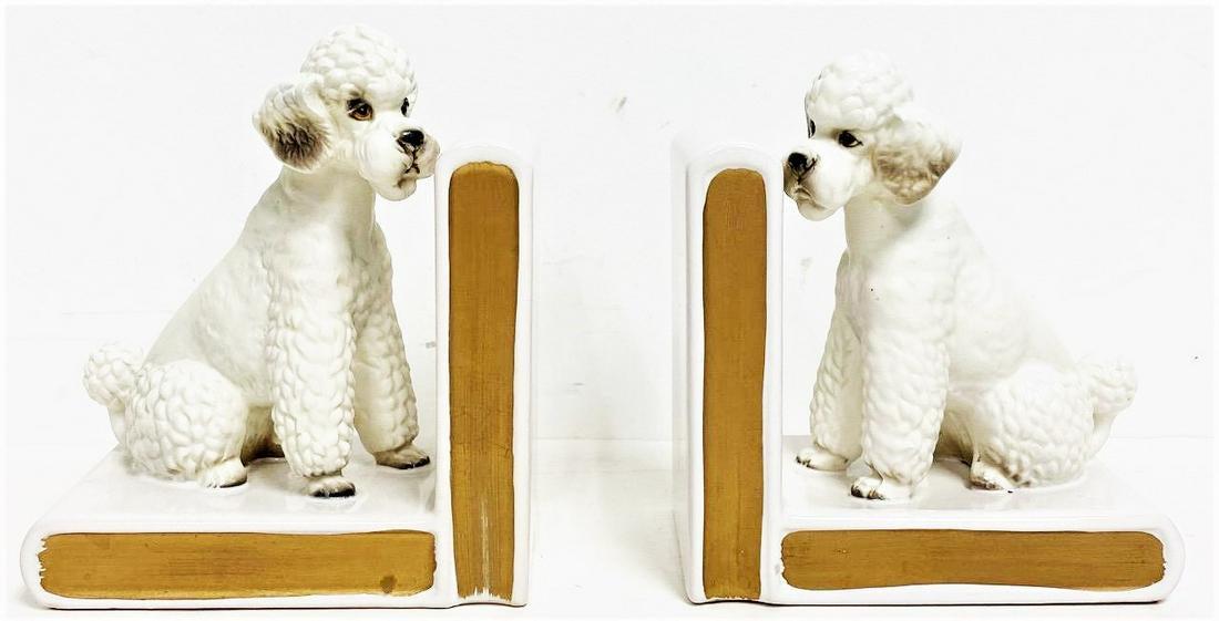Pair of Vintage Ceramic Dog Bookends (1 of 4)